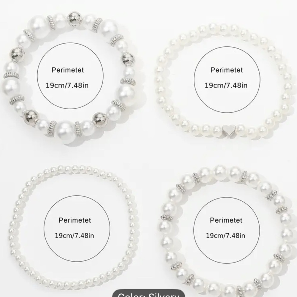 Pearl Bracelet Set - Picture 2 of 2